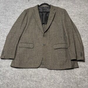 John Varvatos USA Sport Coat Mens 44R Gray Tweed Two Button Notch Lapel